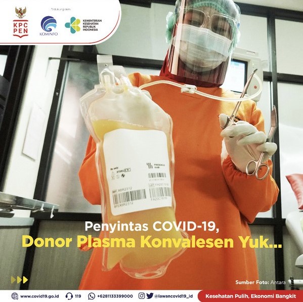 Penyintas COVID-19 Donor Plasma Konvalesen