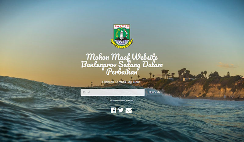 bantenprov.go.id maintenance