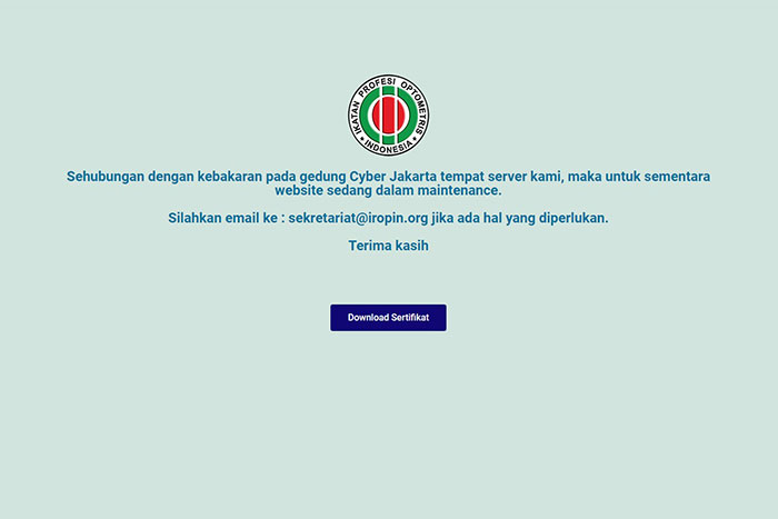 iropin.org maintenance