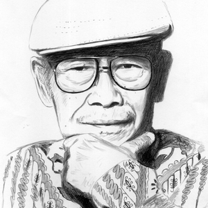Pramoedya Ananta Toer (gambar oleh Mohammad Harr)