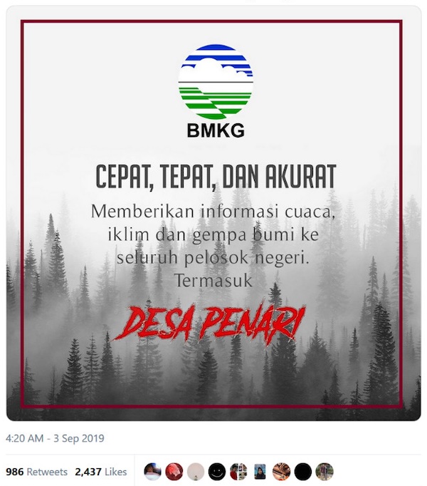 BMKG Desa Penari