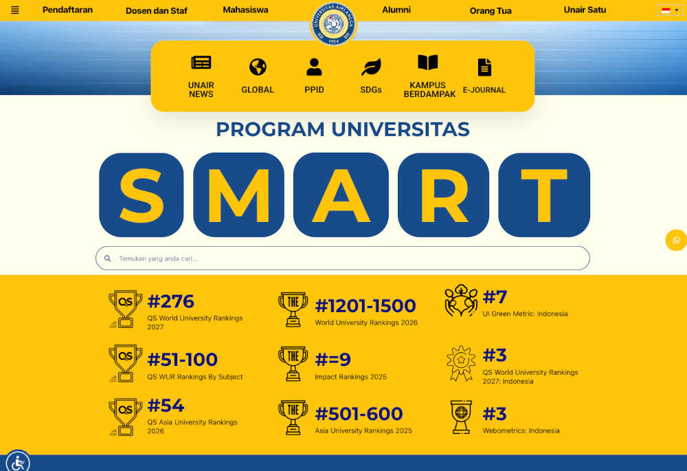 Laman resmi UNAIR