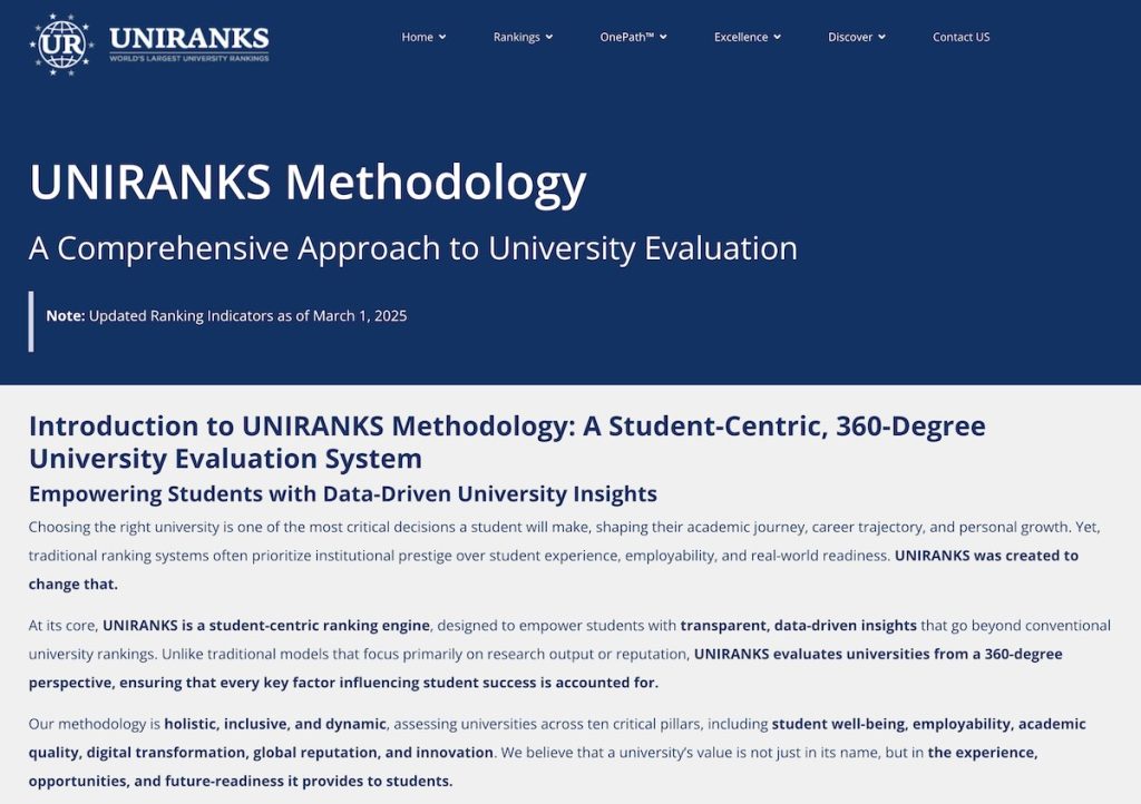 About UNIRANKS